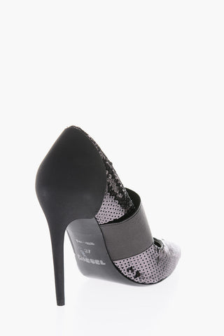 10cm sequined D-SLANTY HHE Pumps