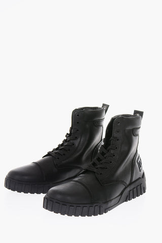 leather H-RUA AM high sneakers