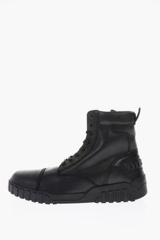 leather H-RUA AM high sneakers