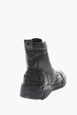leather H-RUA AM high sneakers