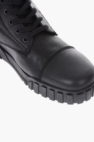 leather H-RUA AM high sneakers