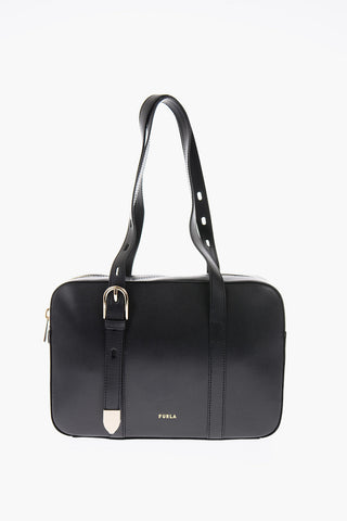 saffiano leather BLOCK tote bag with double handle