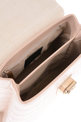 crocodile print leather handbag with removable shoulder strap
