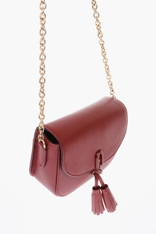 leather FLOWER TATTOO crossbody bag