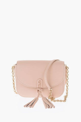 Borsa a tracolla FLOWER TATTOO in pelle 
