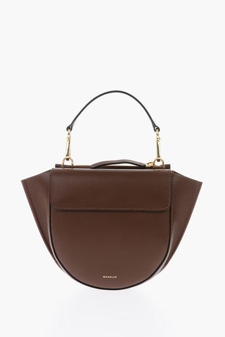 leather HORTENSIA mini handbag with removable shoulder strap