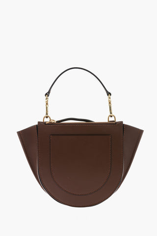 leather HORTENSIA mini handbag with removable shoulder strap