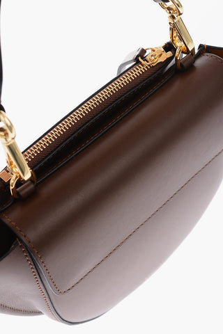leather HORTENSIA mini handbag with removable shoulder strap