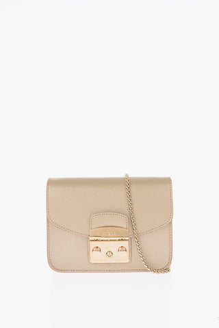 leather METROPOLIS bag with chain shoulder strap