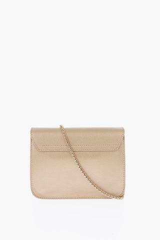 leather METROPOLIS bag with chain shoulder strap