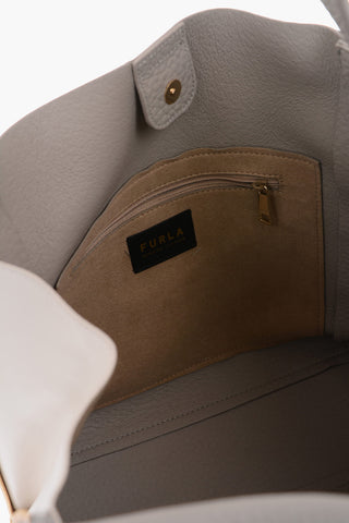 textured leather NIRVANA hobo bag with side zip