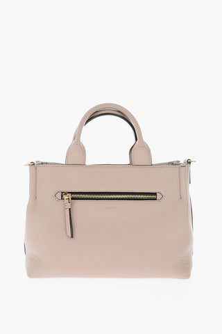 textured leather TAYLOR EDGE Tote bag with removable shoulder strap
