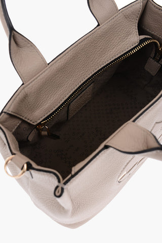 textured leather TAYLOR EDGE Tote bag with removable shoulder strap
