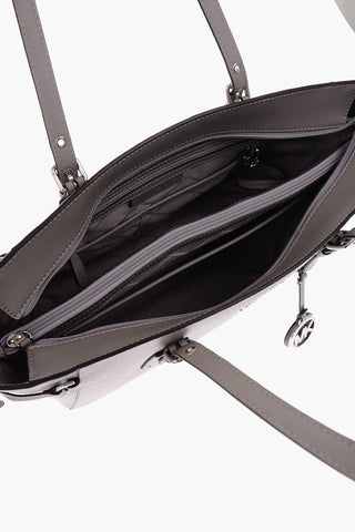 MICHAEL crossgrain leather VOYAGER tote bag