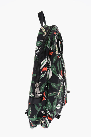 flowers-printed originals backpack with maxi zip