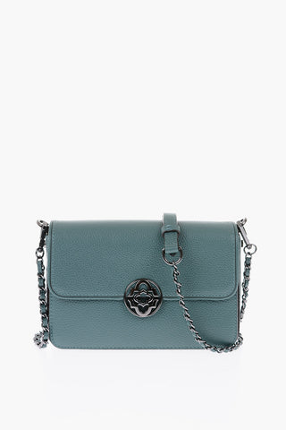 textured leather GERRARD crossbody bag with removable shoulder strap