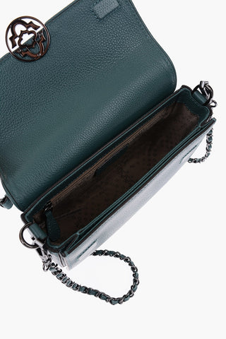 textured leather GERRARD crossbody bag with removable shoulder strap