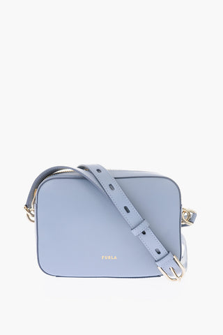 leather BLOCK crossbody bag