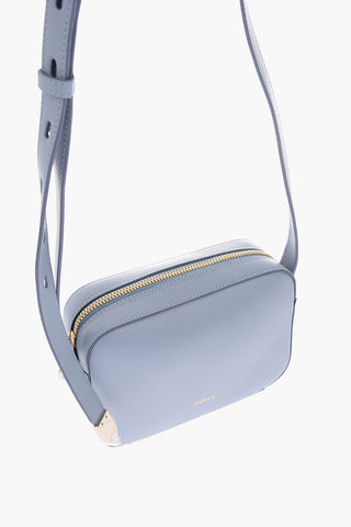 leather BLOCK crossbody bag