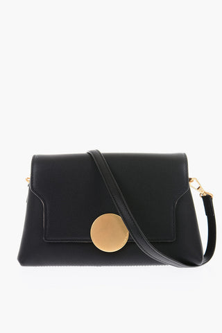 leather LOTTIE FLAP crossbody bag with removable shoulder strap