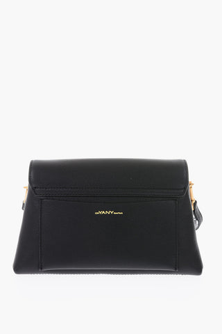 leather LOTTIE FLAP crossbody bag with removable shoulder strap