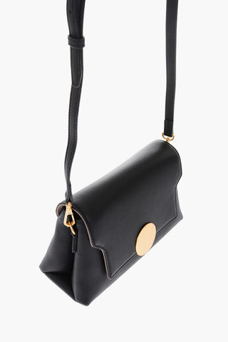leather LOTTIE FLAP crossbody bag with removable shoulder strap