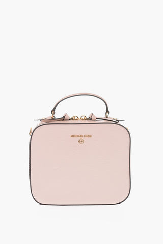 MICHAEL leather jet-se charm crossbody bag with removable shoulder strap