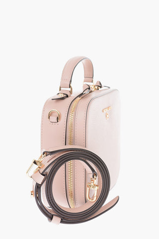 MICHAEL leather jet-se charm crossbody bag with removable shoulder strap