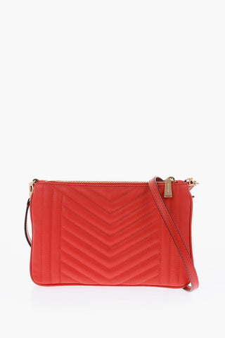 MICHAEL leather quilted bag with removable shoulder strap
