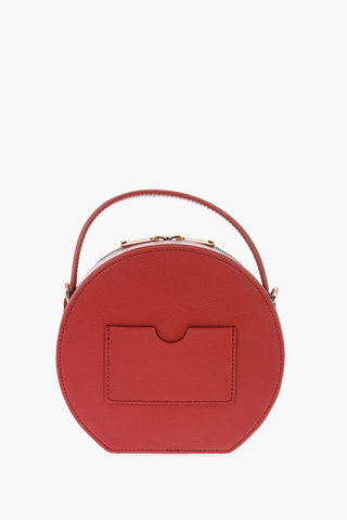 leather CLAIRE handbag with removable shoulder strap
