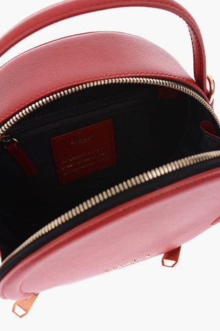 leather CLAIRE handbag with removable shoulder strap
