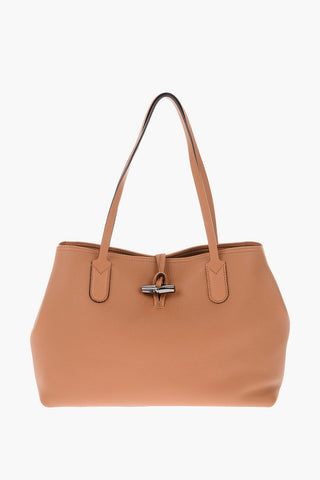 Leather ROSEAU Double Handle Tote Bag