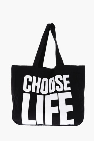 cotton shopper bag with print