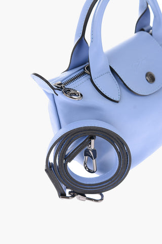 mini borsa a mano in pelle con tracolla removibile