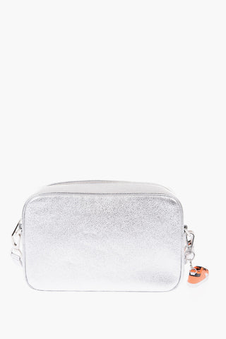 metallic leather STAR bag with removable shoulder strap