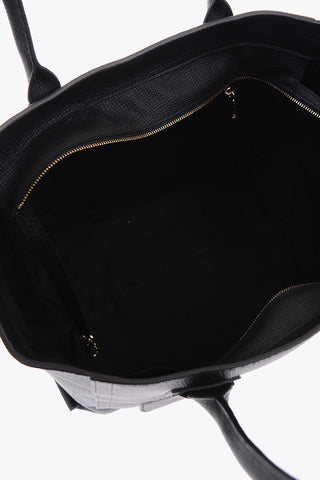 textured leather Tote bag