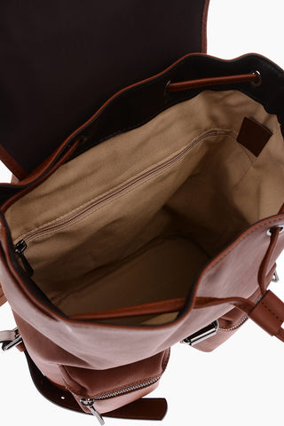 Leather backpack