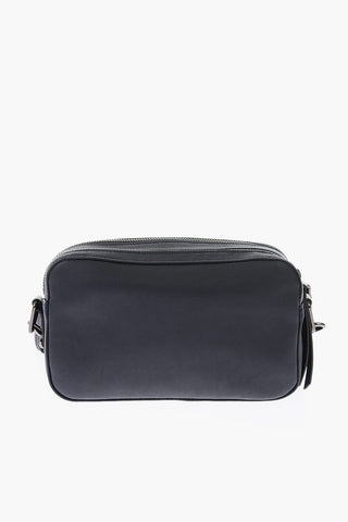 Leather camera bag with removable shoulder strap