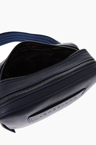 Leather camera bag with removable shoulder strap
