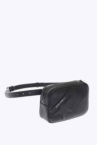 textured leather STAR belt bag