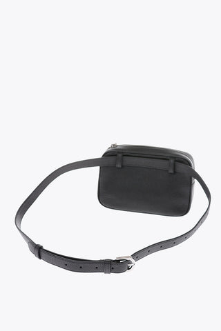 textured leather STAR belt bag