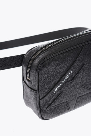textured leather STAR belt bag