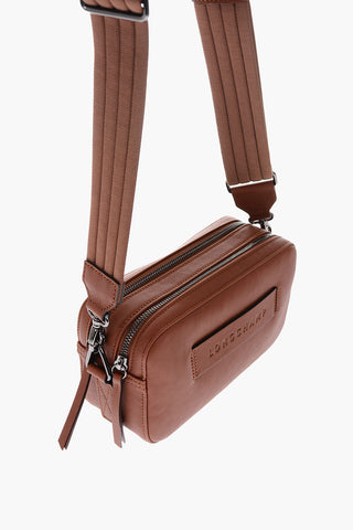 Leather camera bag with removable shoulder strap