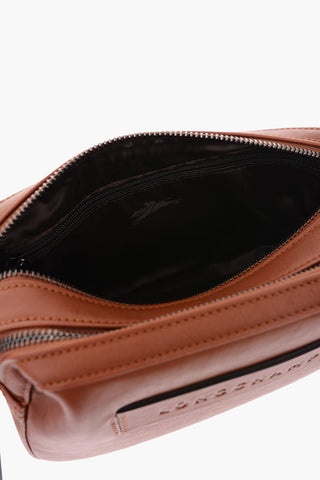 Leather camera bag with removable shoulder strap