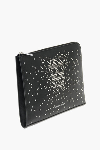 leather studded Skull pouch