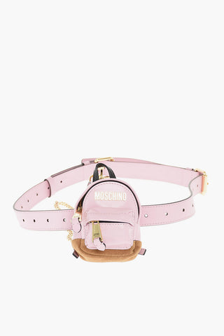 COUTURE! Leather Belt with Pocket Backpack