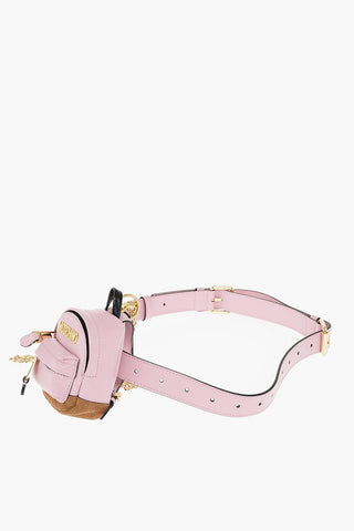 COUTURE! Leather Belt with Pocket Backpack