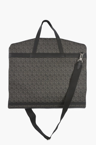 Monogram Coated Cotton Garment Bag with Removable Shoulder Strap