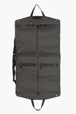 Monogram Coated Cotton Garment Bag with Removable Shoulder Strap