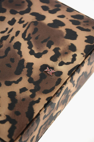 cheetah-print satin GILDA mini Tote bag